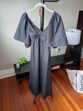 petal & pup women's betina bow front maxi dress Betina Bow Front Maxi Dress Blue